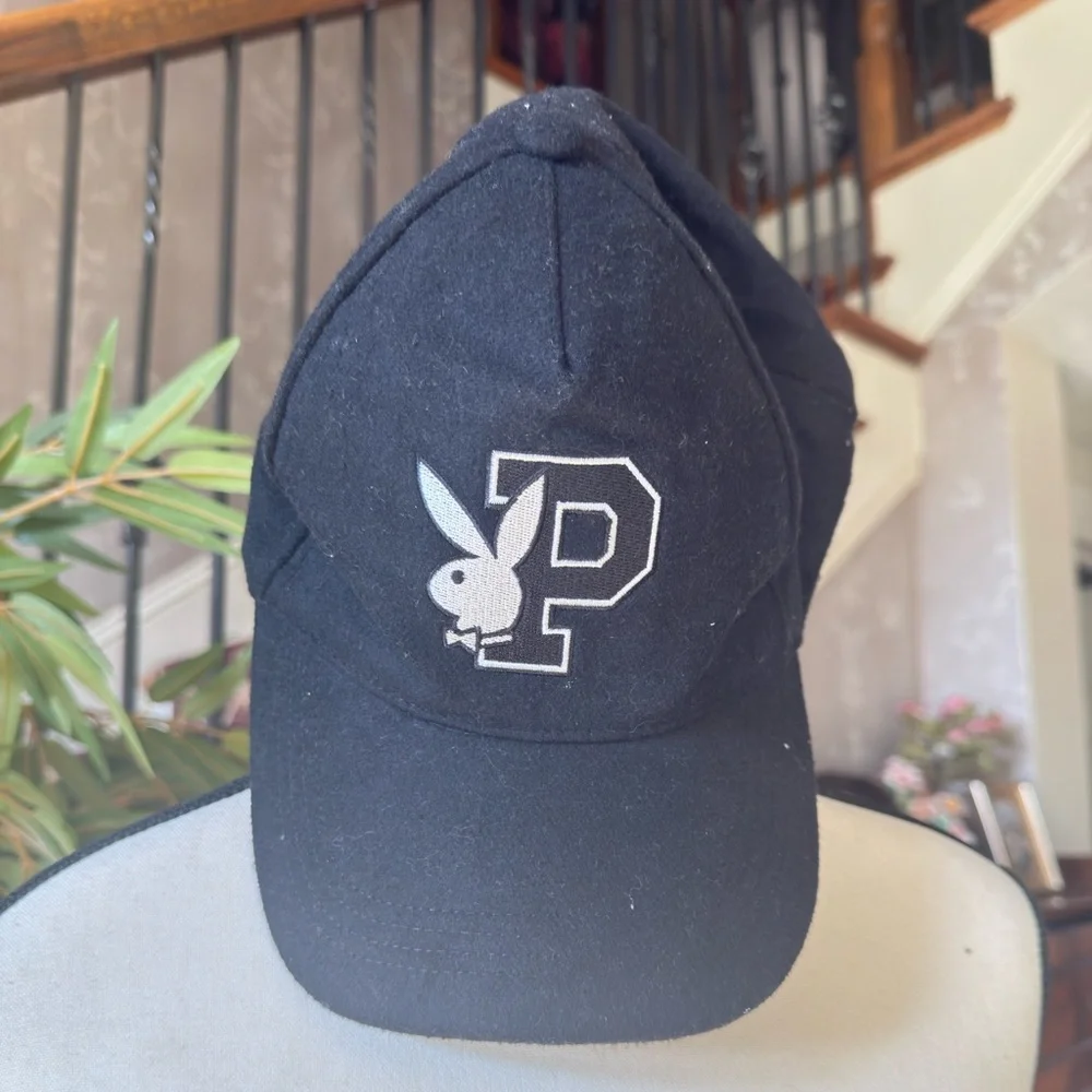 PLAYBOY men’s baseball cap super soft felt material. Excellent condition.
